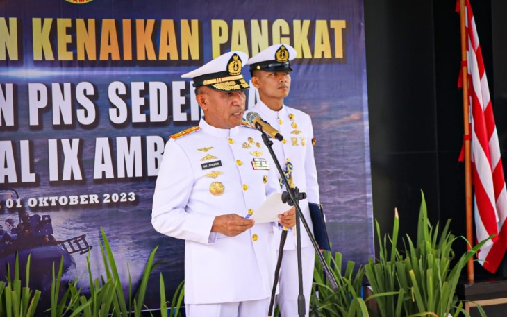 Komandan Pangkalan Utama TNI Angkatan Laut IX Ambon Brigadir Jenderal TNI (Mar) Said Latuconsina, M.M., M.T., M.Tr.Opsla 