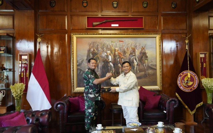 Panglima TNI saat Kunjungi Menteri Pertahanan RI