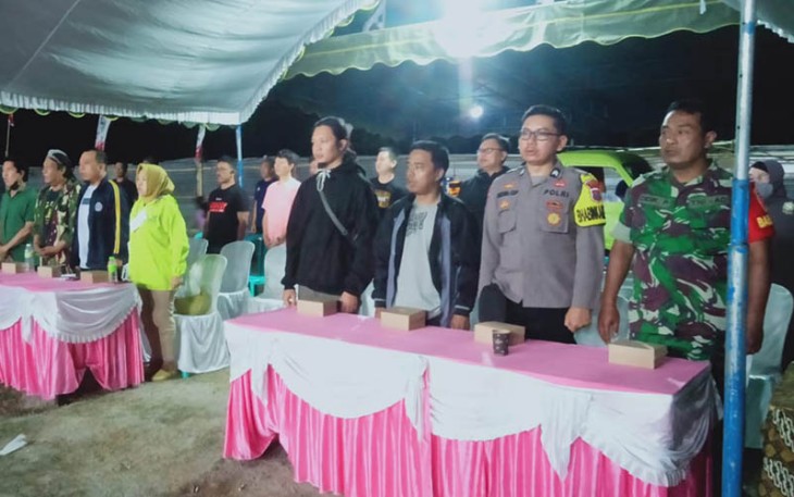 Babinsa Koramil 0801/03 Arjosari Amankan Turnamen Bola Voly.