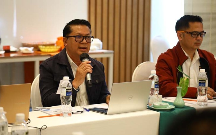BP Batam saat melaksanakan konsinyering Pembahasan Rancangan Peraturan Kepala (Perka) BP Batam tentang Penyelenggaraan Kawasan Ekonomi Khusus (KEK) Batam di Harris Hotel Batam Center, Senin, (6/3/2023). 