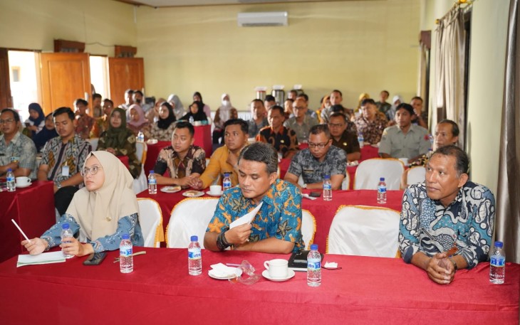 Peserta kegiatan bimbingan teknis (Bimtek) admin aduan se-Kabupaten Karanganyar, di kawasan Tasikmadu, Selasa (21/11/2023).