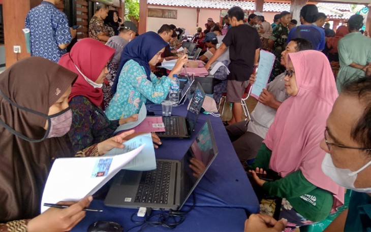 Warga yang tinggal di kawasan Wonorejo kecamatan Cepu masih antusias mendaftarkan Hak Guna Bangunan lahan yang ditempatinya selama bertahun -tahun.