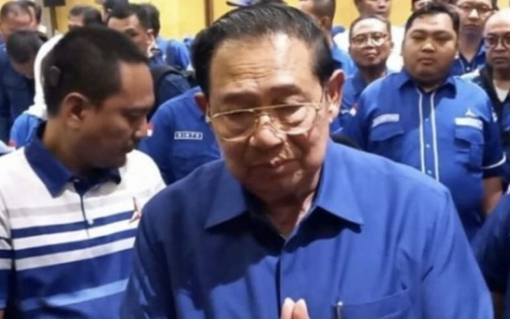 SBY di Kediri, Jawa Timur, Minggu (3/12/23).