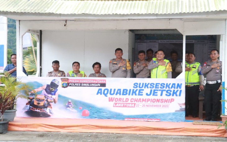 Polres Simalungun Dirikan Pos Pam di Pagoda Parapat