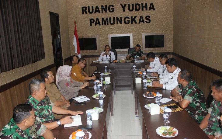Dandim 1016 Palangka Raya Sambut Kedatangan Tim Kemenko Polhukam Republik Indonesia 