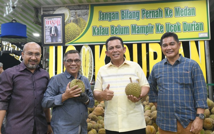 Ansar Ahmad di Ucok Durian, Medan. 