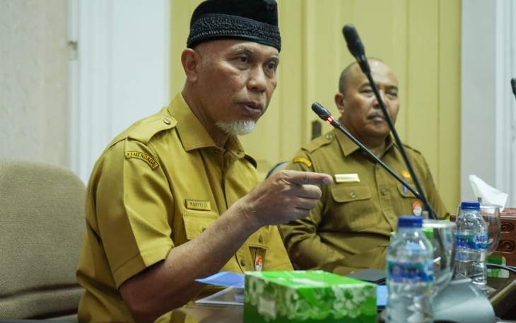 Gubernur Sumatra Barat Mahyeldi saat Menyampaikan Sambutannya