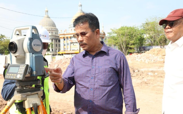 Kepala BP Batam saat Tinjau Pembangunan Jalan Arteri Batu Ampar-Batu Besar