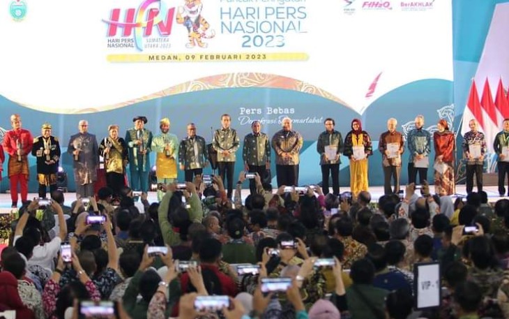 Bupati Labuhanbatu Diwakili Kadis Kominfo saat Hadiri Acara Puncak Hari Pers Nasional Tahun 2023