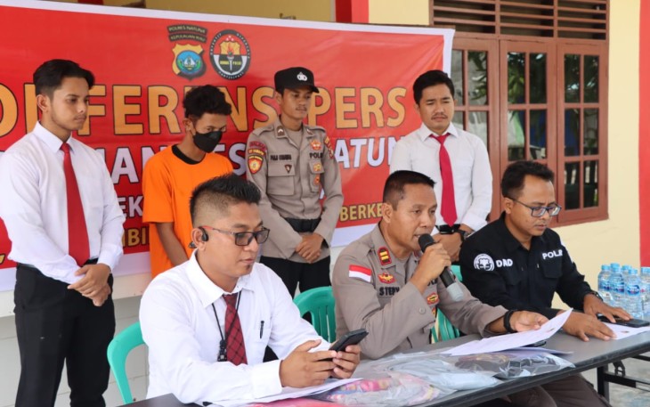Konferensi Pers Polres Natuna 