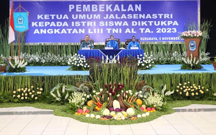 Pembekalan Ketum Jalasenastri kepada Istri Siswa Diktukpa Llll 2023