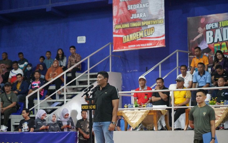 Open Turnamen Badminton Danrem Cup 2023 Resmi Bergulir