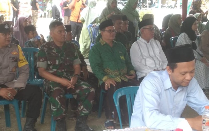 Danramil 0801/03 Arjosari saat Hadiri Lomba Rebana Klasik yang Digelar Muslimat NU Anak Cabang Arjosari