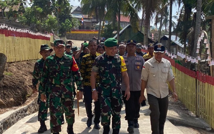 Ketua Wasev Mabesad Ngaku Puas Dengan Hasil TMMD di Riamau