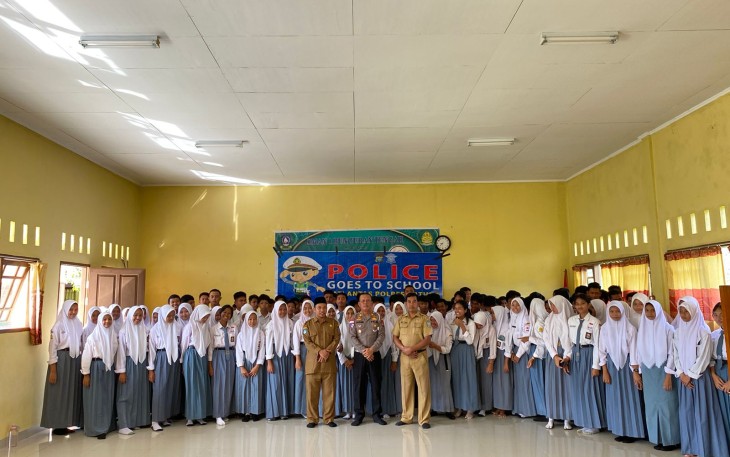 Satlantas Polres Natuna Edukasi Siswa Menjadi Agen Perubahan Patuhi Aturan Lalulintas