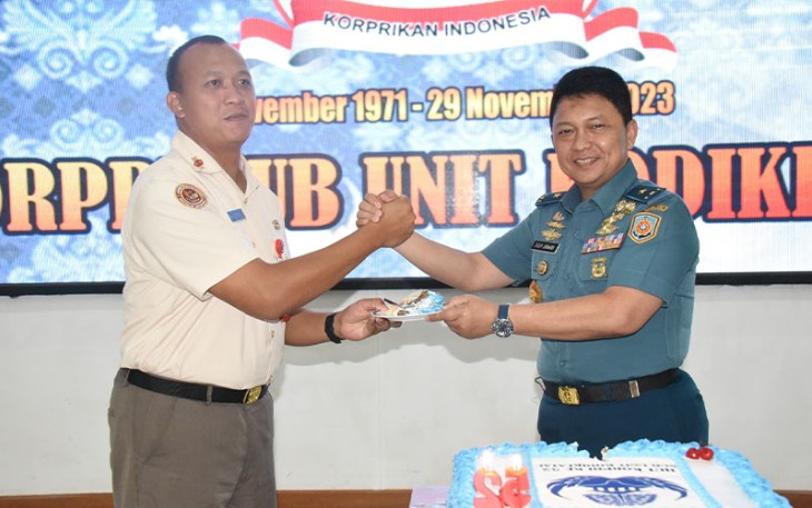 Pembinaan Personel (Binpers) Pegawai Negeri Sipil (PNS) Kodiklatal dalam rangka Peringatan HUT Korpri Ke – 52 Tahun 2023