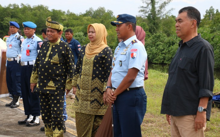 Danlanud RSA Natuna, Gubernur Kepri dan Bupati Natuna, Antar Kepulangan Mendagri 