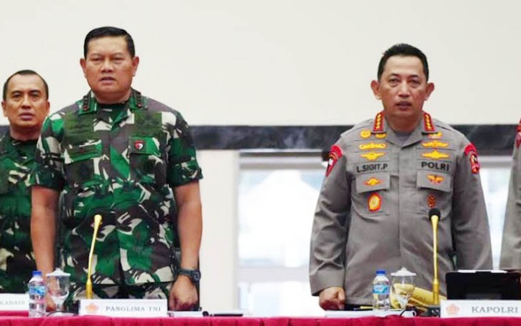 Panglima TNI dan Kapolri saat Pimpin TFG Pengamanan KTT ke-43 ASEAN SUMMIT Tahun 2023