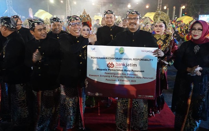 Pemkot Pasuruan saat Dapat CSR Bank Jatim 