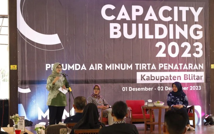 Bupati Blitar Rini Syarifah Berikan Pengarahan ke Jajaran Perumda Tirta Penataran Kabupaten Blitar