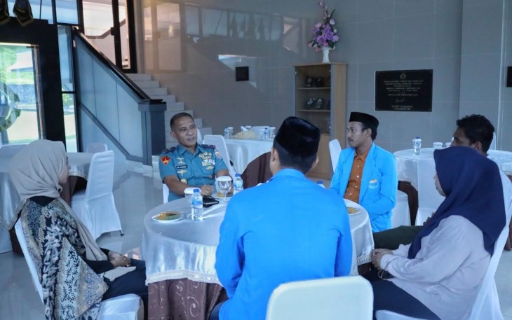 Danlantamal IX saat Terima Kunjungan Pengurus Koordinator Cabang PMII Maluku