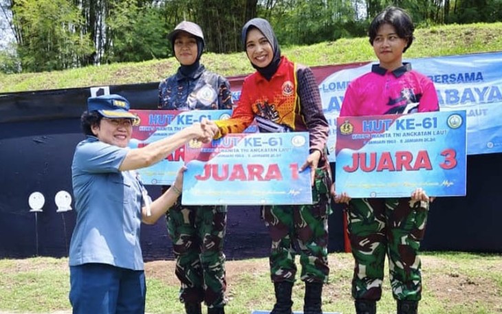 Tim Tembak Kodiklatal Sukses Raih Gelar Juara Umum Lomba Menembak HUT Ke-61 Kowal