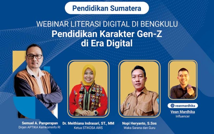 Webinar Literasi Digital di SMP dan SMA Kabupaten Bengkulu Selatan