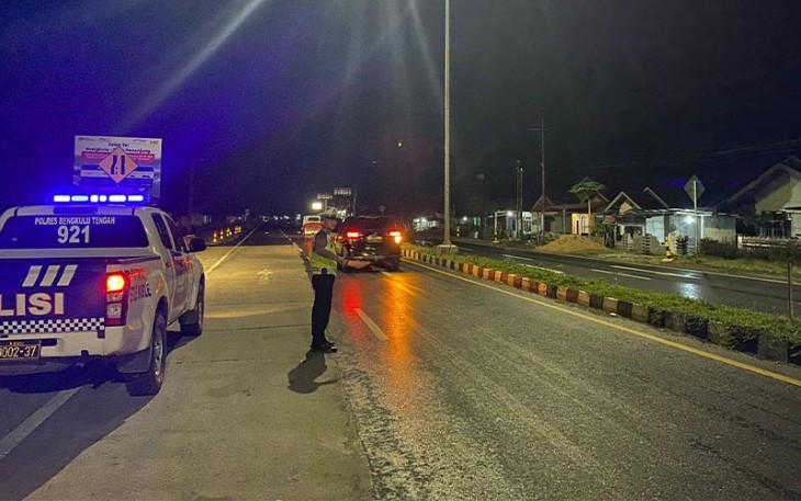 Patroli Blue Light Satlantas Polres Bengkulu Tengah