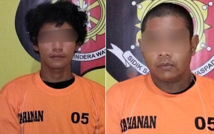 Kedua Tersangka saat diamankan