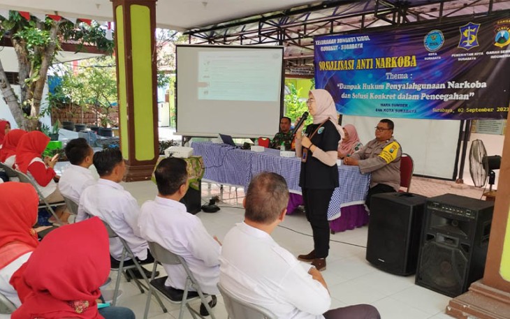 KADARKUM Rungkut Kidul saat Sosialisasikan P4GN bersama GSI dan BNNK Surabaya