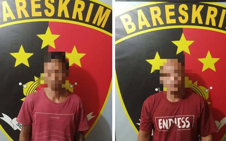 Tersangka saat diamankan