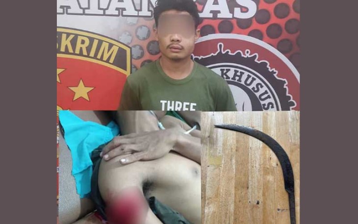 Tersangka saat diamankan