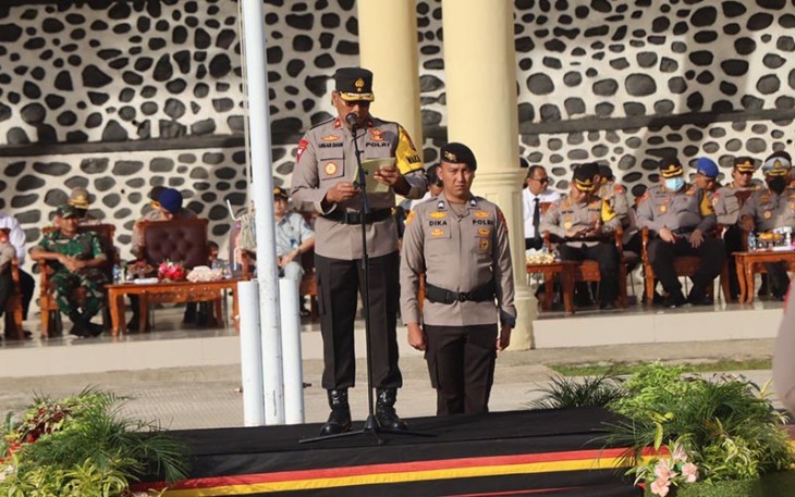 Wakapolda saat Pimpin Apel Gelar Pasukan Ops Keselamatan Nala I Tahun 2023