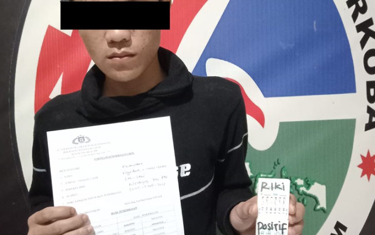 Tersangka saat diamankan