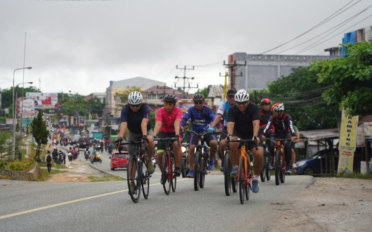 Danrem 121/ABW saat Gowes