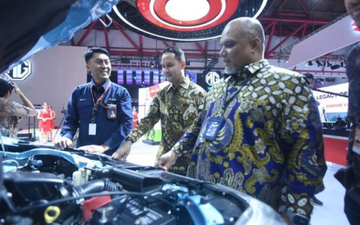 Stand Pertamina di IIMS 2024 JI-Expo Kemayoran Jakarta, Kamis (15/2)