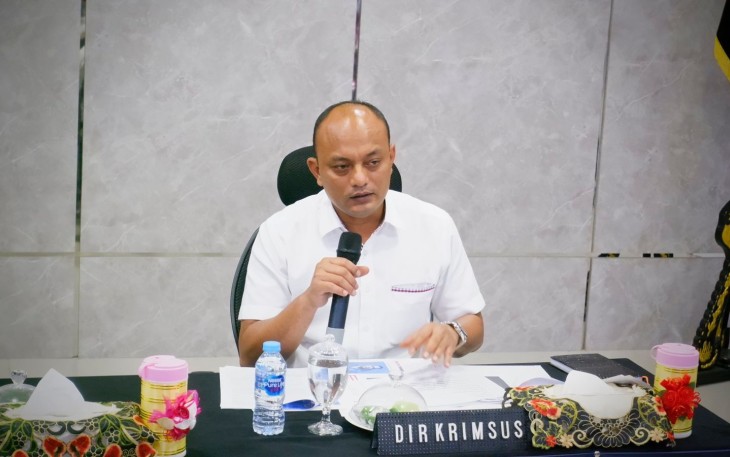 Direktur Reserse Kriminal Khusus Kombes Pol Sardo Mangatur Pardamean Sibarani, SIK.,M.H.