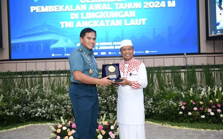 Kepala Staf Angkatan Laut (Kasal) Laksamana TNI Dr Muhammad Ali dan Dr. H. Das'ad Latif, S.Sos., S.Ag., M.Si., Ph.D