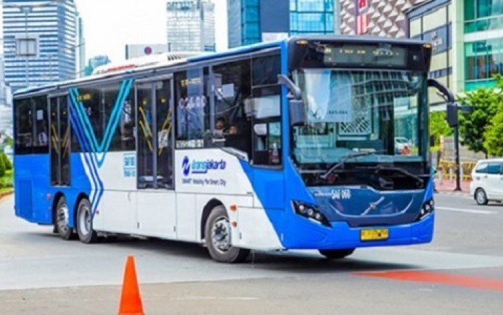 Ilustrasi Bus Transjakarta 