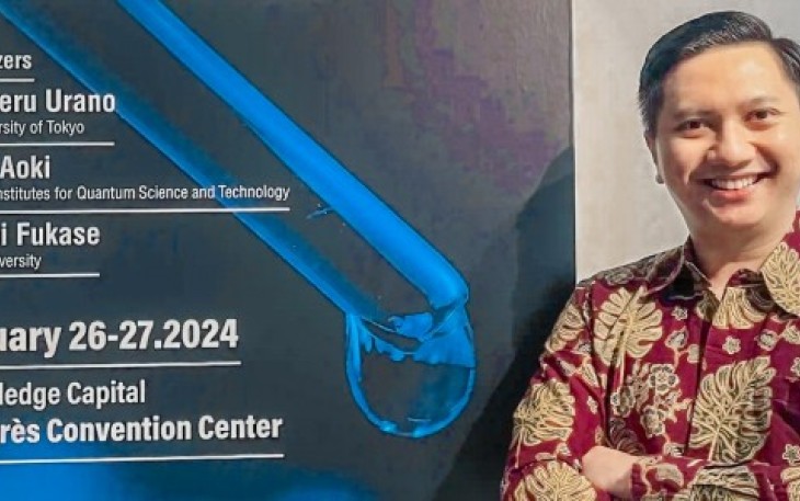Dr Arif Nur Muhammad Ansori MSi saat menghadiri The 11th Takeda Science Foundation Symposium on PharmaScience di Knowledge Capital Congrès Convention Center, Osaka, Jepang