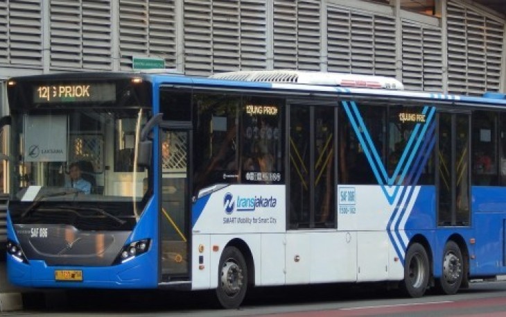 Ilustrasi Bus Transjakarta 