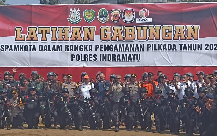 Polres Indramayu Gelar Simulasi Pengamanan