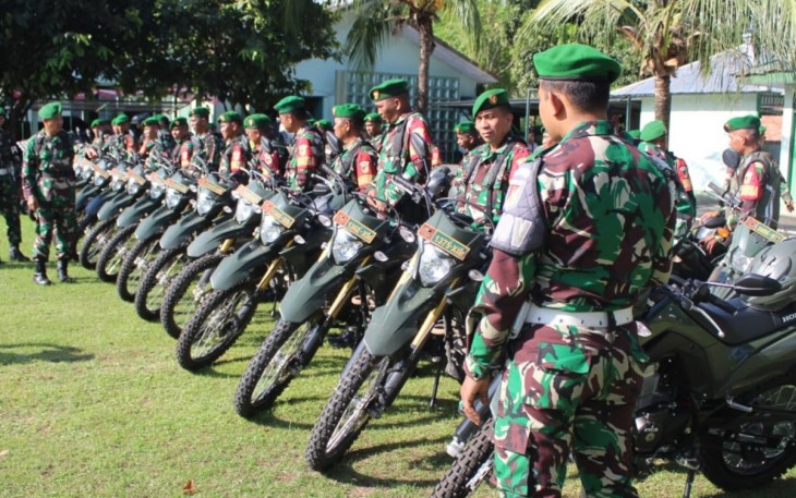 Dandim 1310/Bitung saat memimpin apel kesiapan pengamanan Pilkada serentak