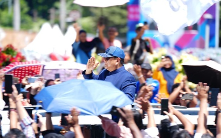 Satgas Pamwil Amankan Panggung Pesta Rakyat Pelantikan Presiden RI