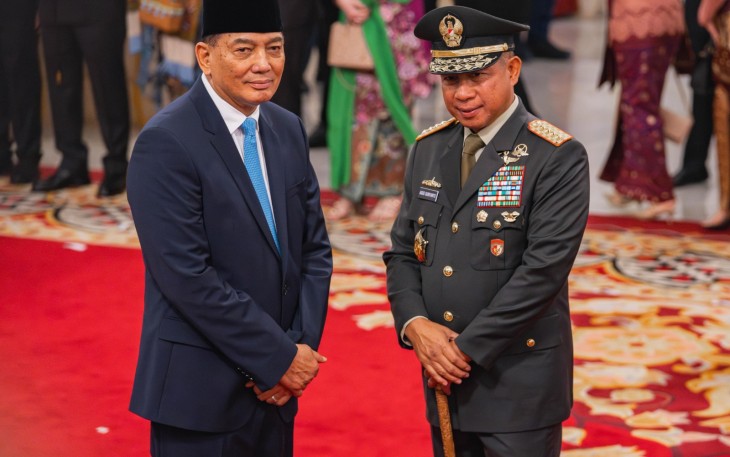 Panglima TNI Hadiri Pelantikan Menteri dan Wakil Menteri Kabinet Merah Putih