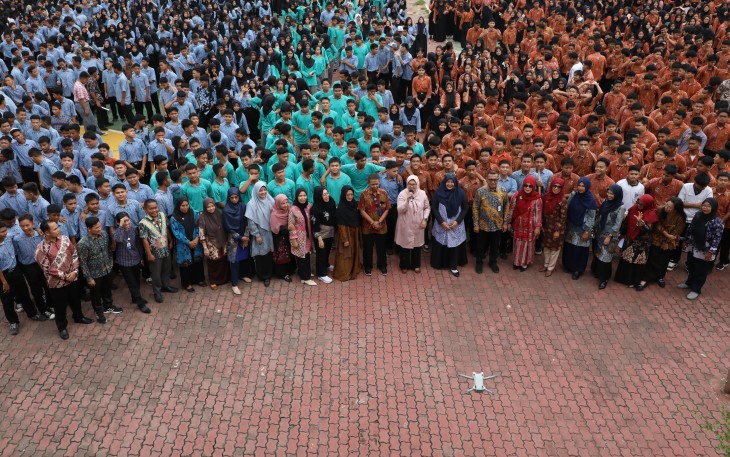 Antusias Pelajar SMA Negeri 8 Sambut Marlin