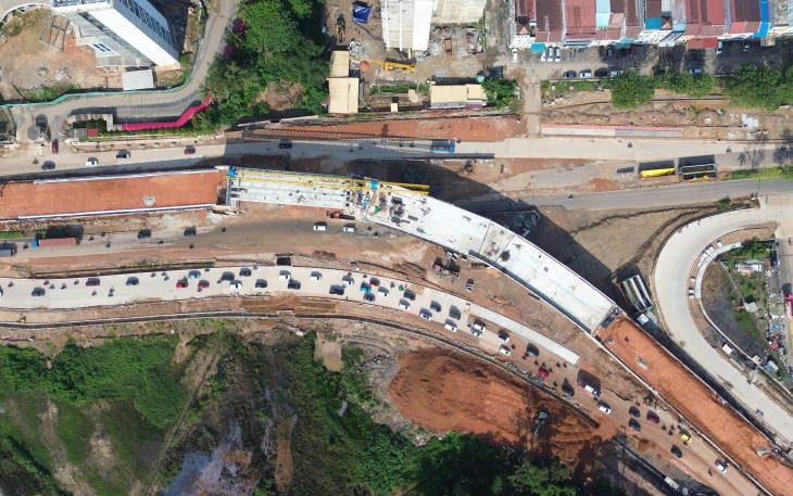 Progres Flyover Sei Ladi Capai 85 Persen