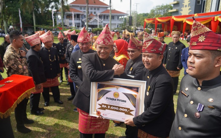Danrem 041/Gamas Hadiri Upacara Peringatan HUT Provinsi Bengkulu Ke-56