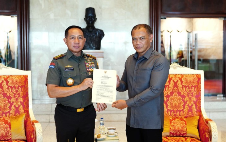 Panglima TNI Tandatangani MoU Pengamanan dan Pengawasan Kekayaan Negara