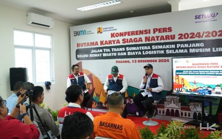 Acara Konferensi Pers yang dihadiri oleh 21 media, untuk memberikan informasi kepada publik. Selain itu, awak media turut mengikuti site visit ke ruas tol Pekanbaru – Padang Seksi Padang – Sicincin untuk melihat langsung kesiapan ruas tol